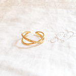 bague reglable or femme en solde