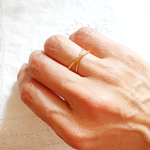 bague reglable femme or solde