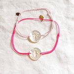bracelet cordon nacre en solde