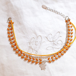 bracelet argent chaine couleur en solde