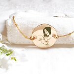 photo sur bijoux cadeau naissance
