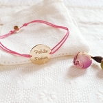 bracelet personnalise soeur adoree cordon