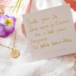 cadeau petit soeur bijou collier