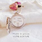 bijou personnalise avec mots ecrits deces grand mere
