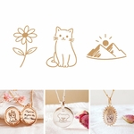 bijou personnalise gravure dessin et logo