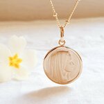 medaille bapteme vierge