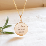 medaille bapteme garcon