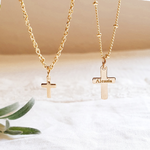 collier croix personnalisée