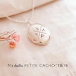 bijoux personnalisé femme médaillon initiales