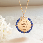 collier maman cadeau fete des meres pierre de septembre