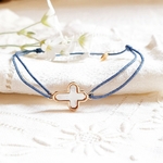 bracelet communion avec croix