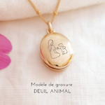 collier medaillon pour se souvenir de son animal