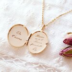 medaillon maman mamie personnalise colombe grande cachottiere