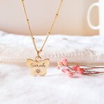 collier-personnalisable-plaque-or-fille-trefle-chance-papillon