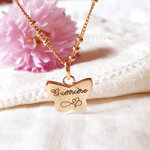 papillon-fille-medaillon-votre-image-coeur-infini