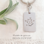 porte-cles-personnalise-dessin-enfant