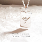 pendentif-plaque-gravure-dessin-enfant-cadeau-papa