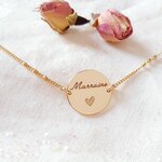 bijou marraine coeur