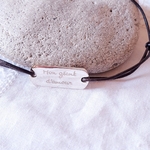 bijou homme personnalisé cuir copain bracelet cordon cheri