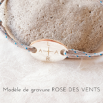 bracelet homme personnalise cordon marin rose des vents darling