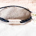 bracelet cordon homme grave papa cordon cheri