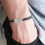 bijou homme personnalisé père bracelet cordon