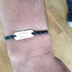 bracelet prenom homme cordon grave cheri