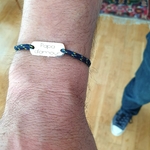cadeau fete des peres bracelet personnalise cheri