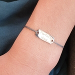 bracelet homme personnalisé fete des pères cordon fin cheri