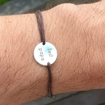 bracelet homme personnalisé gravé cadeau papa cordon adore