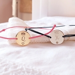 bracelet cordon gravure homme femme bijou couple adore