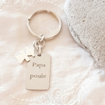 porte cles personnalises papa poule