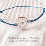 modele gravure maitre aux supers pouvoirs bracelet cordon homme