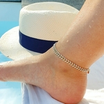 bracelet de cheville or copacabana blanc epis