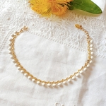 bracelet femme chaine blanc
