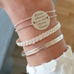 bracelet personnalise maman jonc adoree