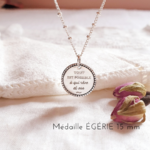 collier argent message tout est possible a qui reve et ose