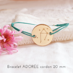 bracelet cordon plaque or constallation astro