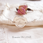 bracelet personnalise argent love amour