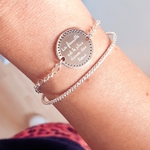 jonc argent reglable bracelet personnalise femme frimeuse