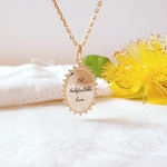 collier personnalisable pour une amie veloutee ovale