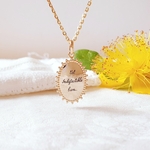 collier personnalisable pour une amie ovale