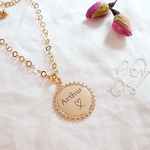 collier prenom personnalise coeur