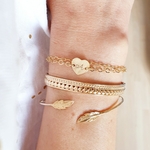bracelet chaine initiale personnalise coeur in love