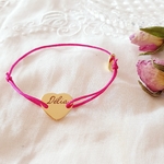 bracelet prenom personnalise coeur cordon in love