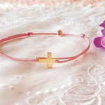 bracelet religieux fille bapteme communion croix