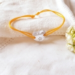 bracelet cordon fille etoile cadeau religieux argent