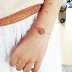 bracelet jeton personnalisable cadeau religieux adoree