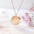 collier personnalisable femme medaille ronde rayonnante