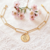 bracelet femme personnalisable grande maille plaque or